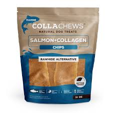 Collachews 5" Collagen Chips Salmon Flavor 11 oz bag